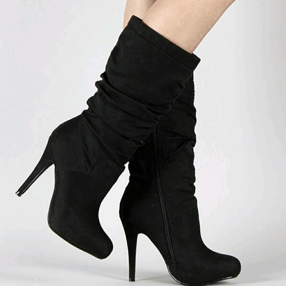 Paprika Razi-S Suede Slouchy Knee High Boot